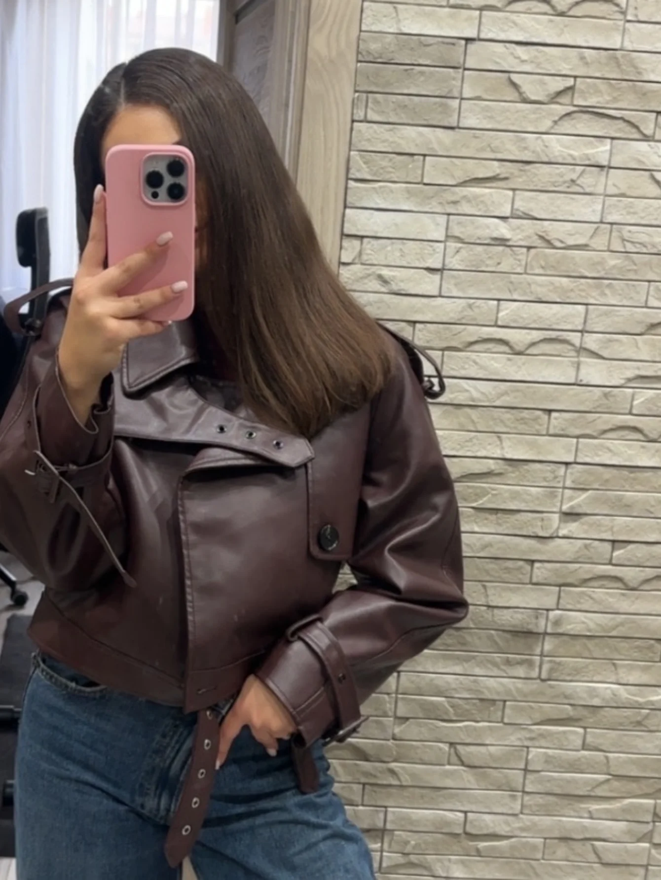 Blousons Bomber en Similicuir 2026 pour Femme – Veste Courte Tendance Streetwear à Manches Longues – Manteaux pour Femme