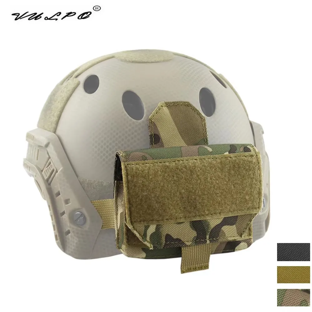 Pochette batterie pour casque tactique FAST équilibrage pêche airsoft chasse nocturne