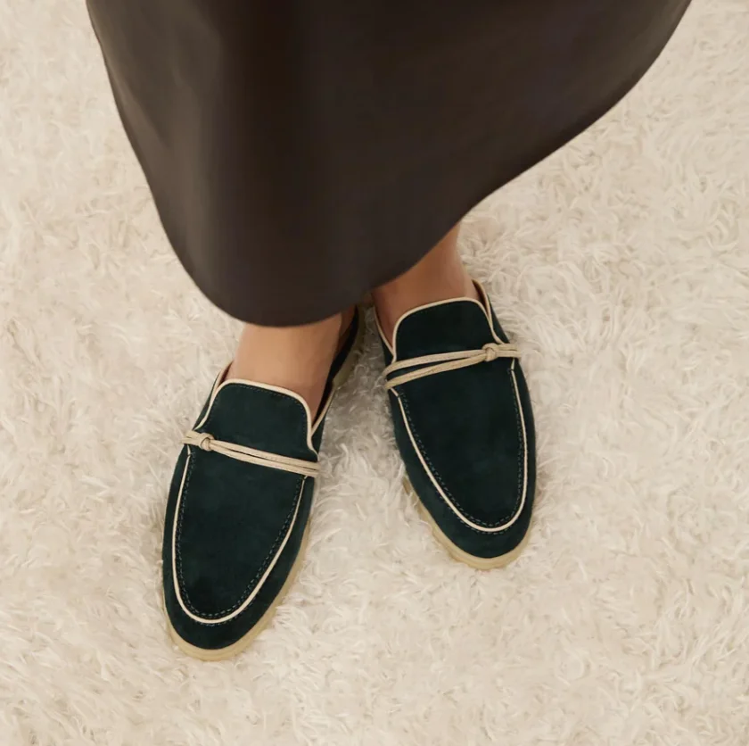 مصمم فاخر الشرق الأوسط شرابة الجلد المدبوغ أحذية ج...