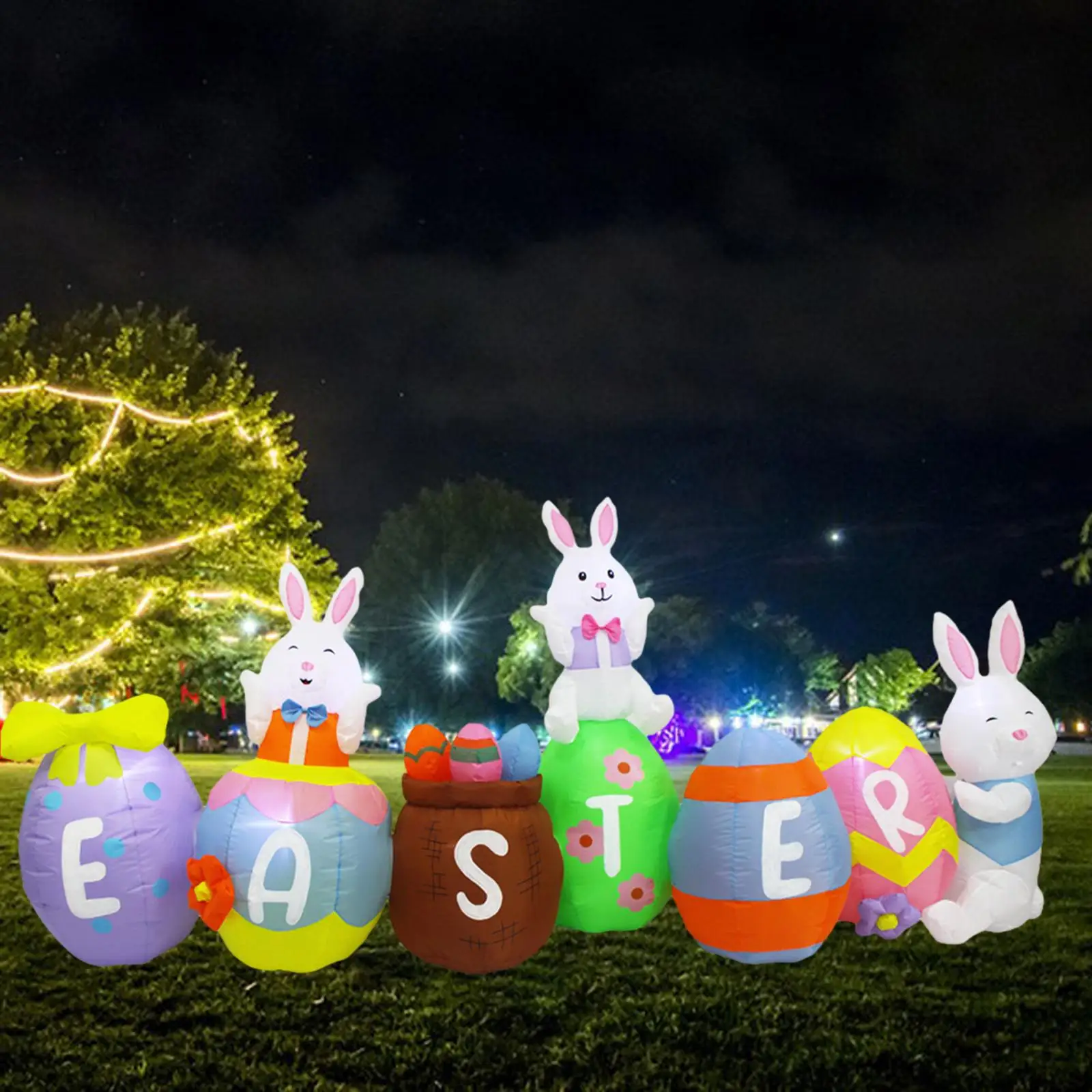 

Easter Inflatables Outdoor Decorations Funny Props Decor for Porch Lawn Yard