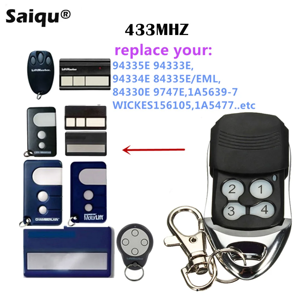 

Remote Control Duplicator Universal Garage Door Control 433mhz 94335E 84335EML Handheld Wireless Transmitter