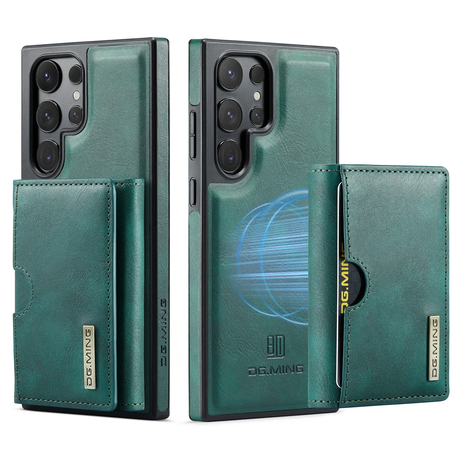 Detachable Magnetic Wallet Case with RFID Blocking and Card Holder