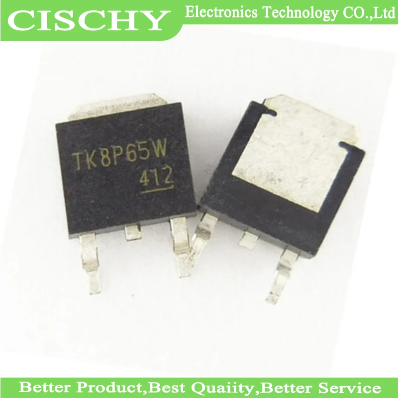 

10 шт. TK8P65W 8A650V TO-252