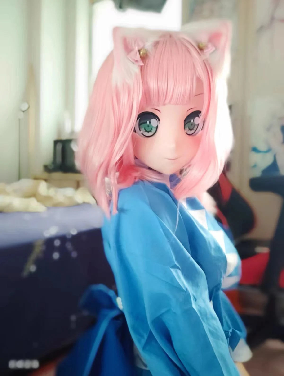 オーダーメイド ハーフマスク 肌色 J kigurumi コスプレ 着ぐるみ オーダーメイド ハーフマスク NO.28 kigurumi コスプレ 着ぐるみ