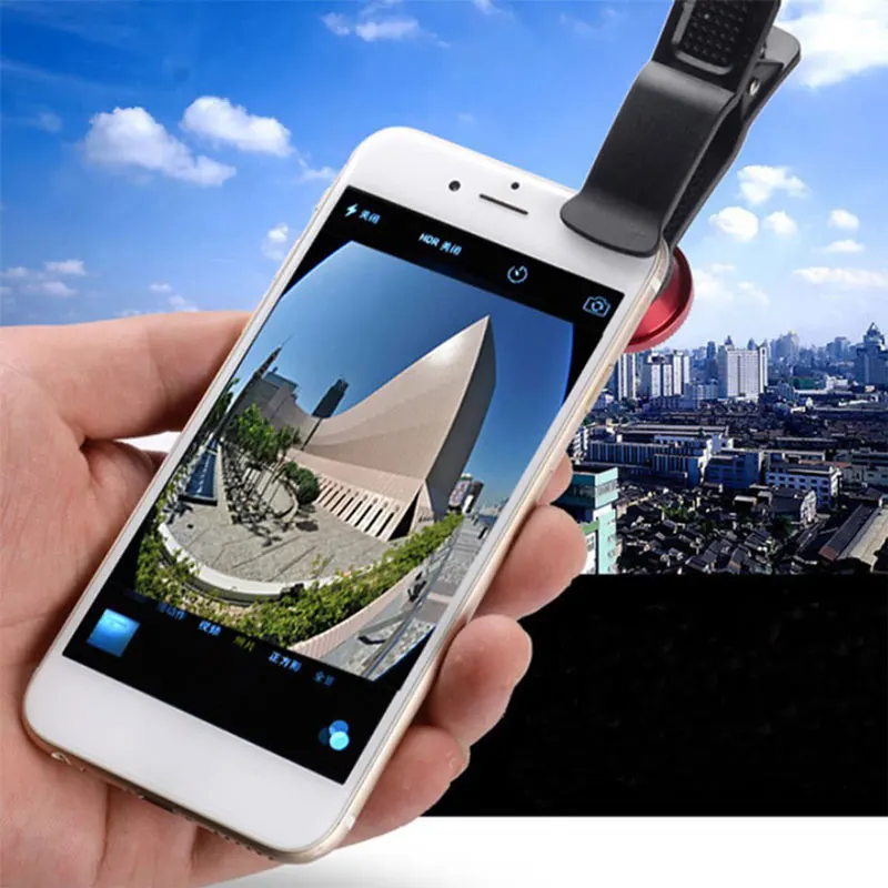 3-in-1 Mobile Phone Camera Lens Set: Fish Eye, Wide Angle, Macro