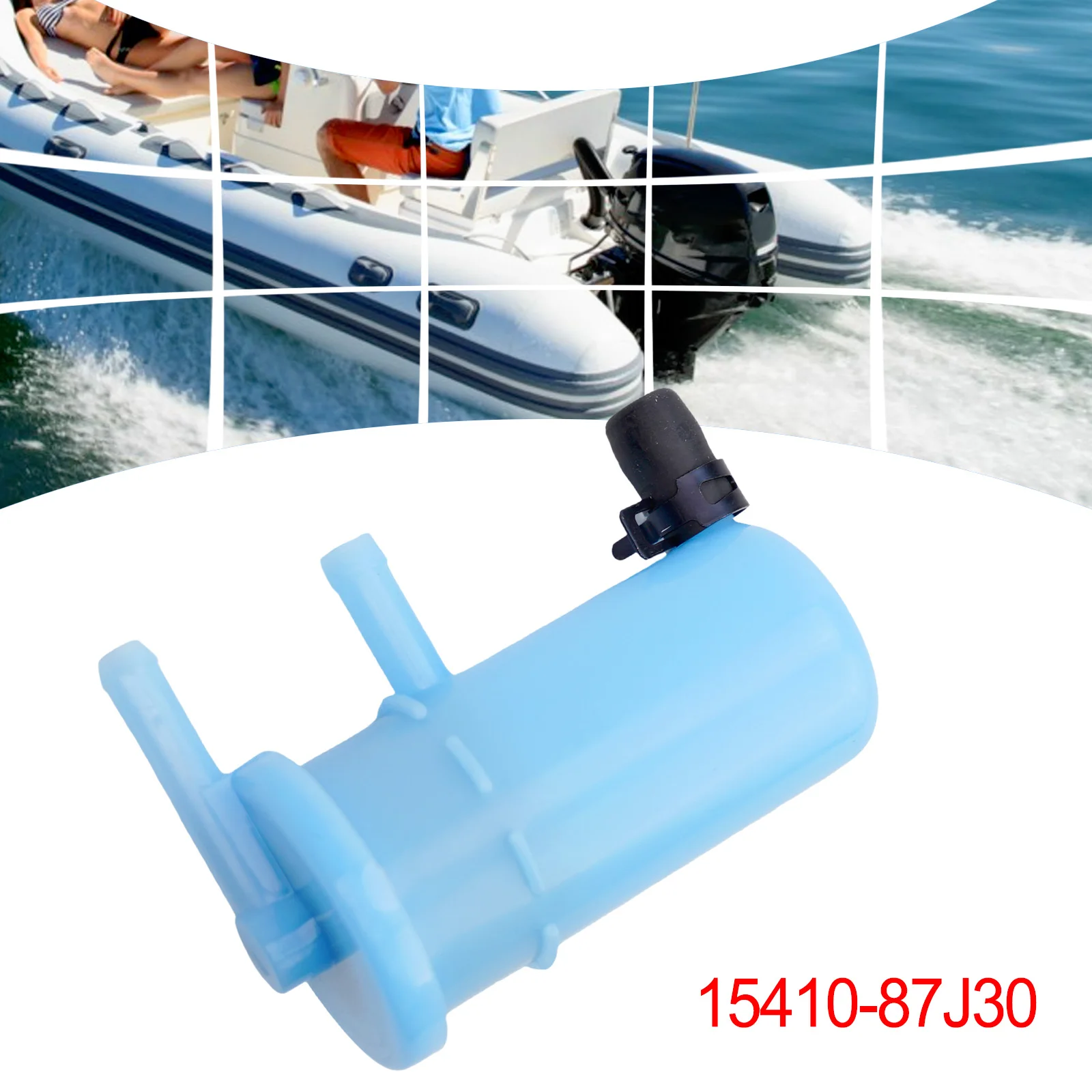 Fuel Filter Motorcycle Fuel Filter Fuel Filter Water Separator Replacement Fuel Filter Blue Electric Components for Suzuki Outboard 15410-87J30 Car Accessories
