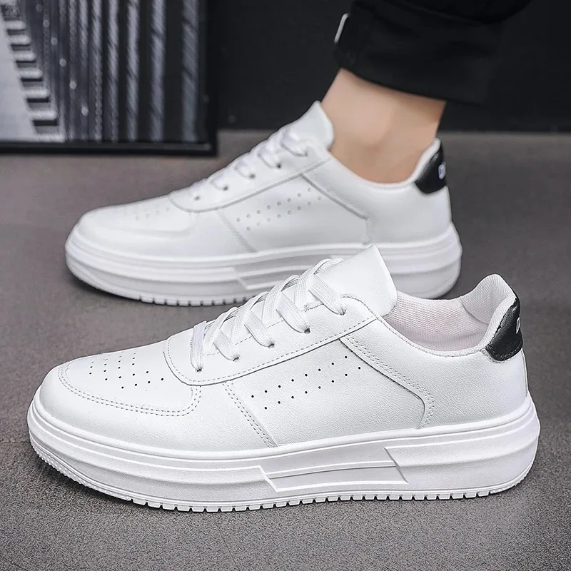

Men's casual shoes, versatile and comfortable sports shoes, autumn and winter outdoor leather low top running and tennis shoes