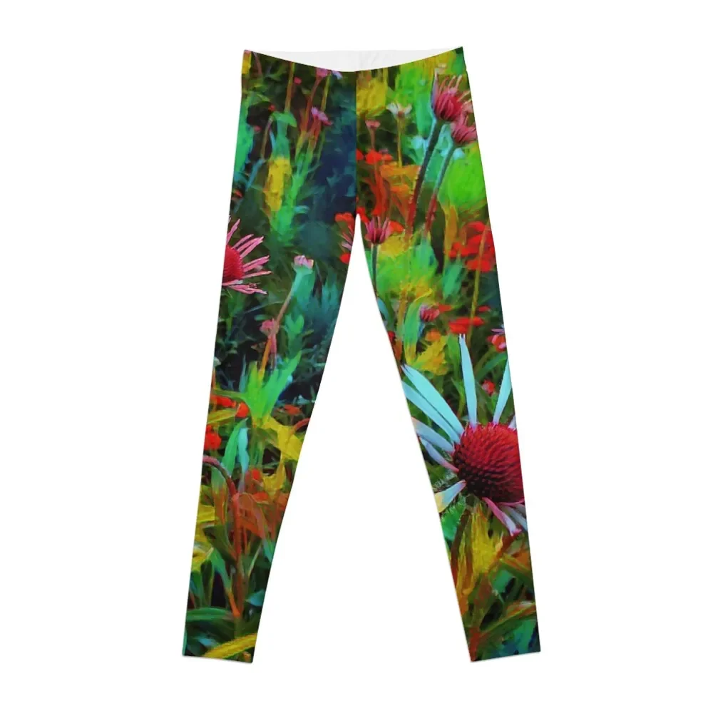 

Crazy Coneflower Floral Print Leggings Women sports Women's sports Womens Leggings