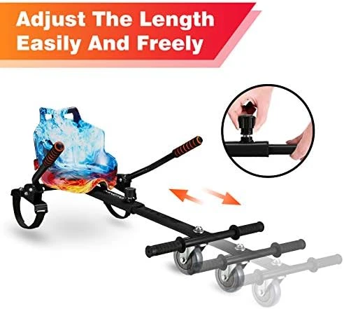 Hoverboard to Go-Kart Attachment Adjustable Seat for 6.5 Self