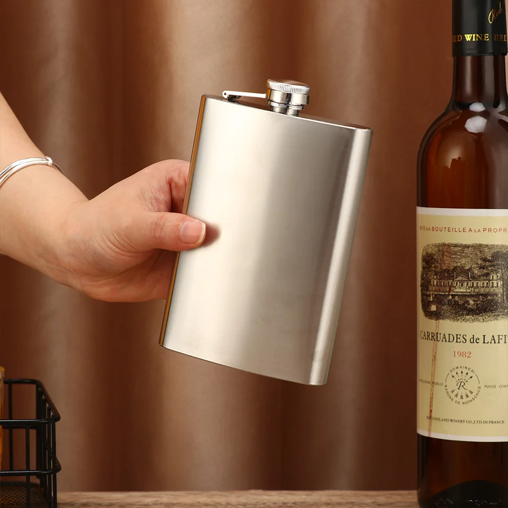 Stainless Steel Hip Flask Portable Liquor Flask Leakproof Drinking Bottle Alcohol Wine Whiskey Holder Drinkware Wedding Party