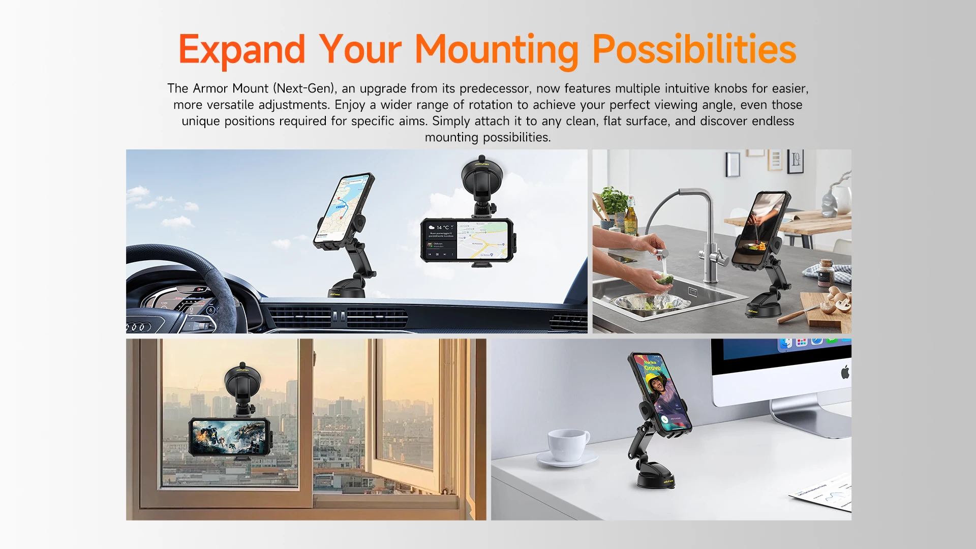 Ulefone Universal Car Desktop Phone Mount Holder Phone Holder