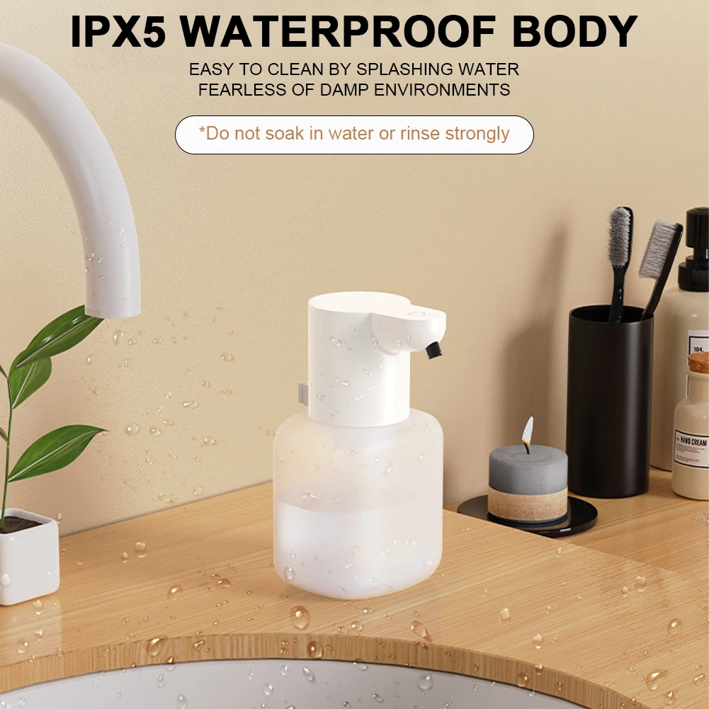 550ml Automatic Soap Dispenser IPX5 Waterproof Touchless Liquid Soap Dispenser Electric Sanitizer Dispenser for Kitchen Bathroom 2