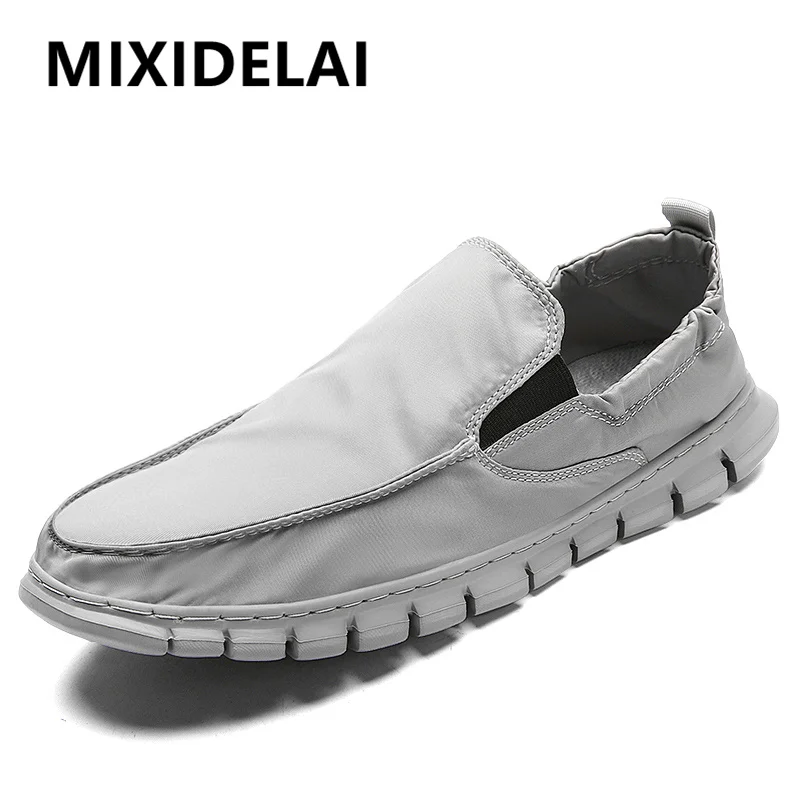 Scarpe Di Tela Da Uomo Estive Taglie Forti Scarpe Casual Traspiranti Sneakers Antiscivolo All'Aperto Scarpe Da Guida Comode Mocassini Da Uomo