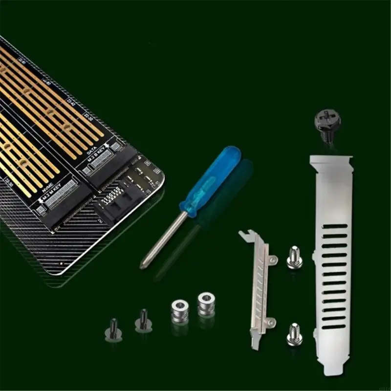 68TA SSDs To PCIE Adapter Card M.2 NVME Hard Disk Adapter Double SSDs Support for 2230 2242 2260 2280 PCIE Converters