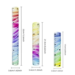 Enhanced Clear Scale Soft Ruler Set - Flexible Measuring Tool for Precision Crafts and Drawing (15cm 20cm 30cm)