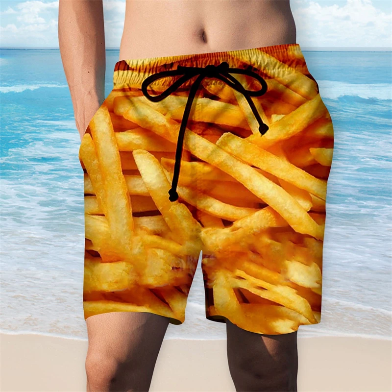 

Summer Fashion New Design Art Print 3d Popcorn Beach Shorts For Men Women Kids Casual Swimming Trunks Gym Board Ice Mens Shorts