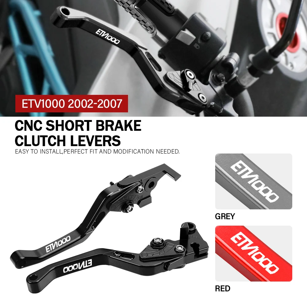 

For APRILIA ETV1000 2002 2003 2004 2005 2006 2007 Motorcycle Accessories CNC Short Brake Clutch Levers LOGO