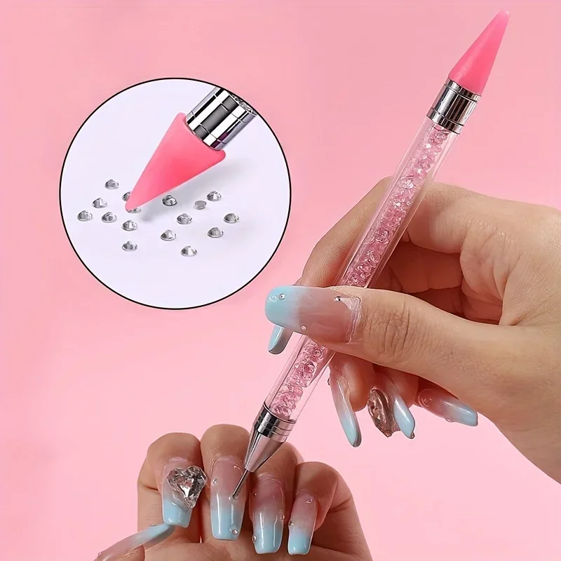 Nails Art Brush For Manicure Double Head Point drill pen Dot Painting Point Pen Rhinestone Picker Wax Pencil Crystal Handle Tool Nails Art Brush For Manicure Double Head Point drill pen Dot Painting Point Pen Rhinestone Picker Wax Pencil Crystal Handle Tool