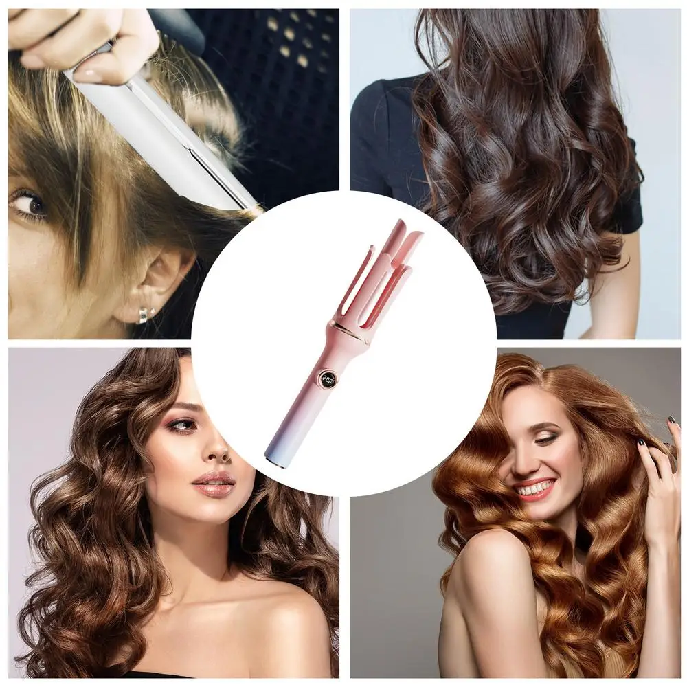 Description Picture 5 of itemHair Curler 360 Degree Rotating 1.25 Inch Long Hair Curling Irons Professional Ceramic Glaze Coating Hot Tools Curling Iron With