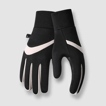 Warm gloves for men in winter, thickened with fleece to prevent cold, wind, water, and slip. Touchscreen cycling riders must hav
