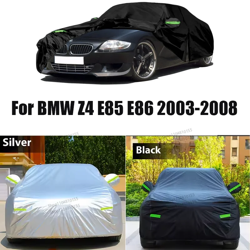Outdoor Waterproof Full Car Cover for BMW Z4 2003-2008 E85 E86 Windproof Heavy Duty Rain and Snowproof