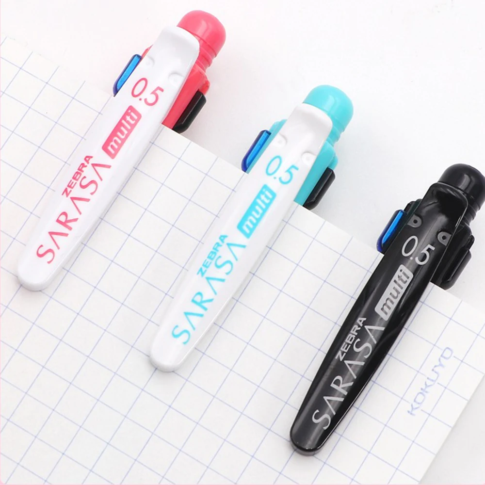 Japan Zebra Multi-function Pen J4SA11 4-color Gel Pen+0.5mm Mechanical Pencil Student Red Green Blue Black Office Stationery
