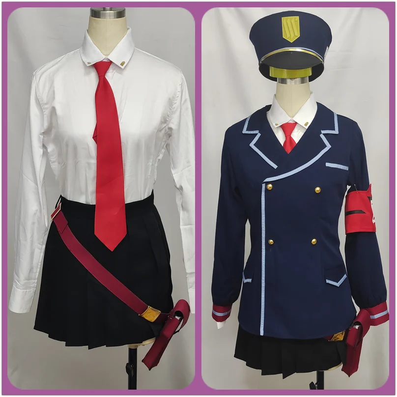 Spiel Blau Archiv Trinity General School NPC Cosplay Kostüm Frauen Nette Party Kleid Anzug Halloween Karneval Uniformen Nach Maß – Detail 6