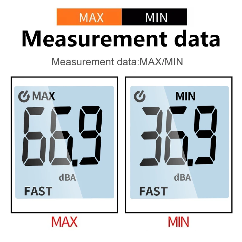 Digital Sound Level Meter Audio Level Meter Sonometro Sound Decibelimetro 30-130dB Decibel Portable Noise sound level meter