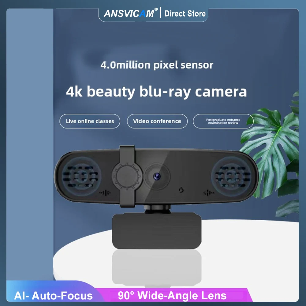 4K HD usb webcam Webclass live beauty Blu-ray camera Remote teaching conference computer camera
