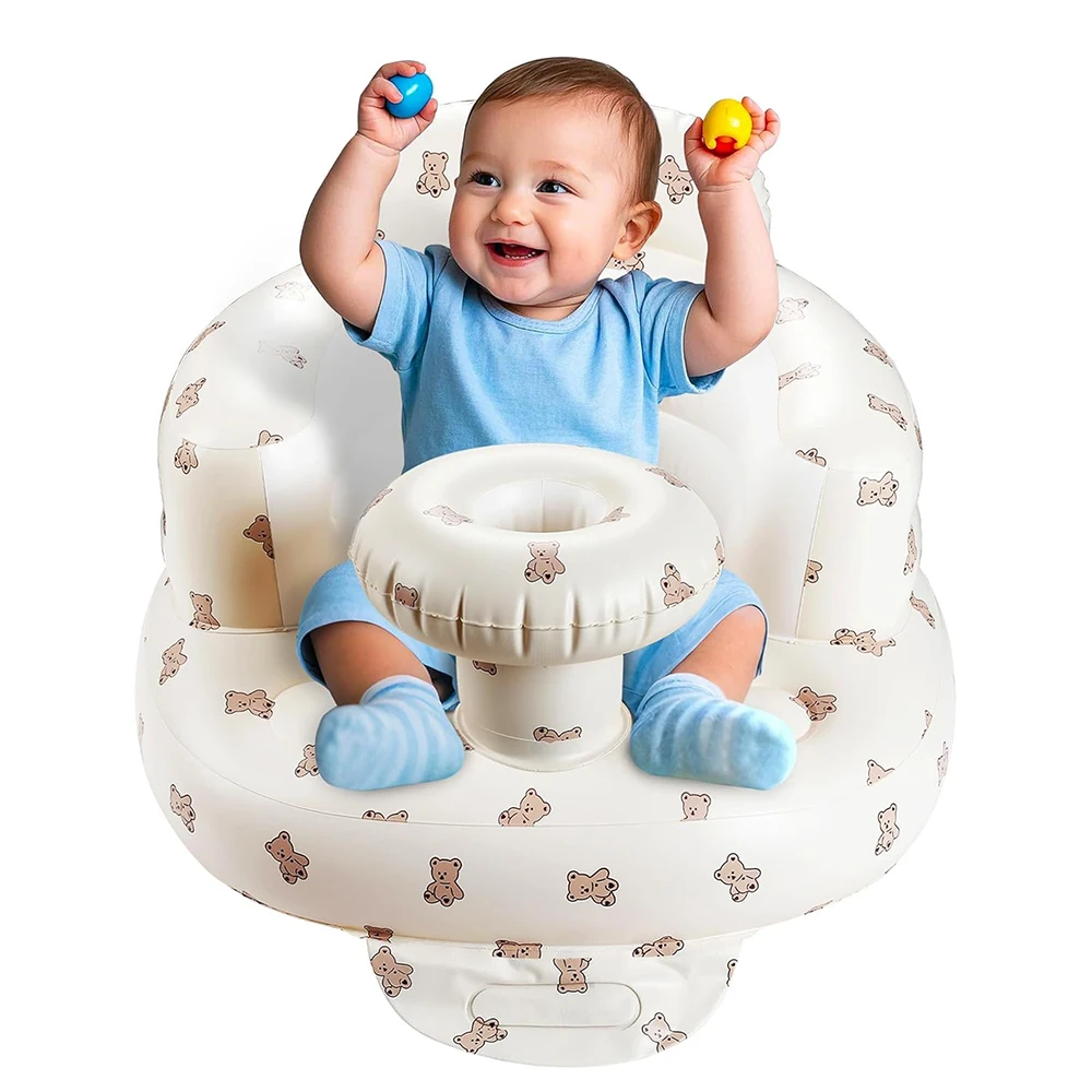 8-36 Months Baby Seat Multifunctional Inflatable Seat Bathroom Sofa Baby Eating Chair Feeding Bathing Stool Toddler Chair