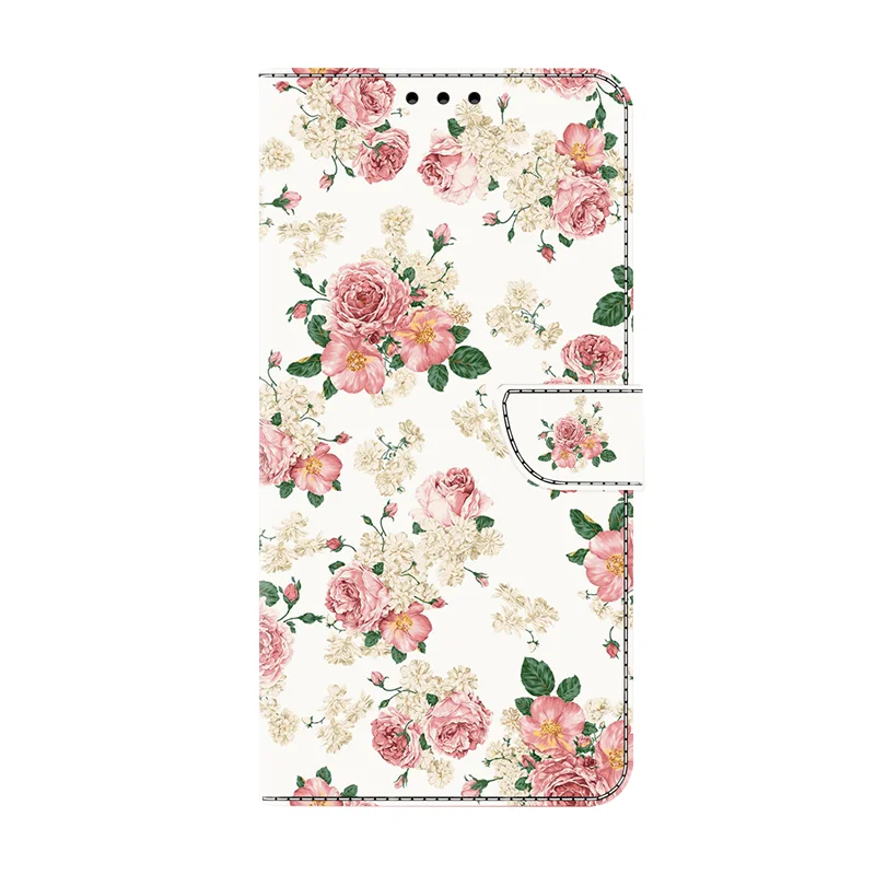 Premium Painted Wallet Flip Stand Phone Case - Elegant Book Cover Design