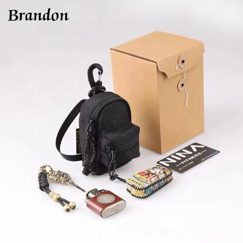 

Men's crossbody bag street zero wallet mini shoulder key bag headphone bag card bag hanging neck bag waterproof pendant bag