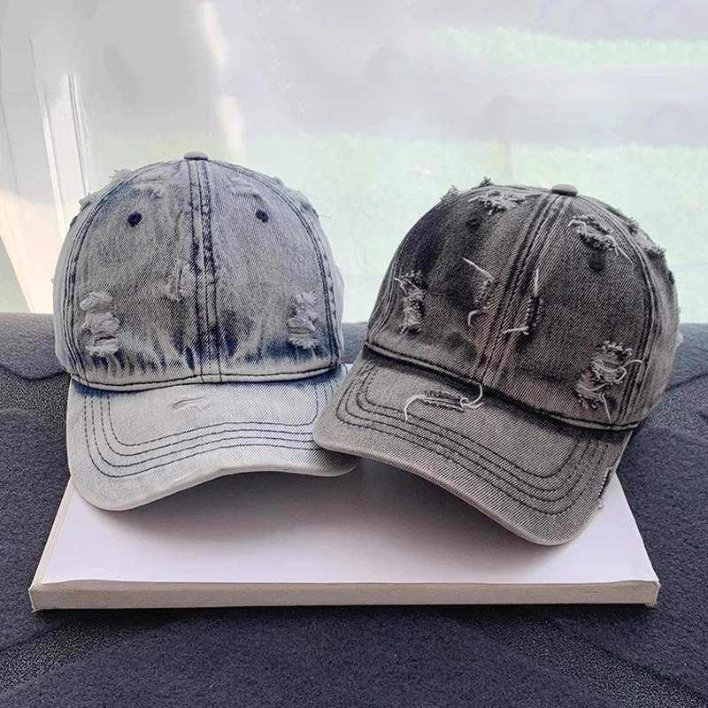 Y2K Baseball Cap for Men Women Retro Classic Caps Distressed