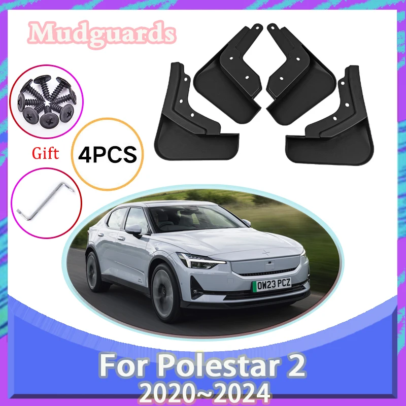 

Car Mud Guards For Polestar 2 2020 2021 2022 2023 2024 Antifreeze Mudguard Mudflaps Mud Guard Fender Front Rear Auto Accessories
