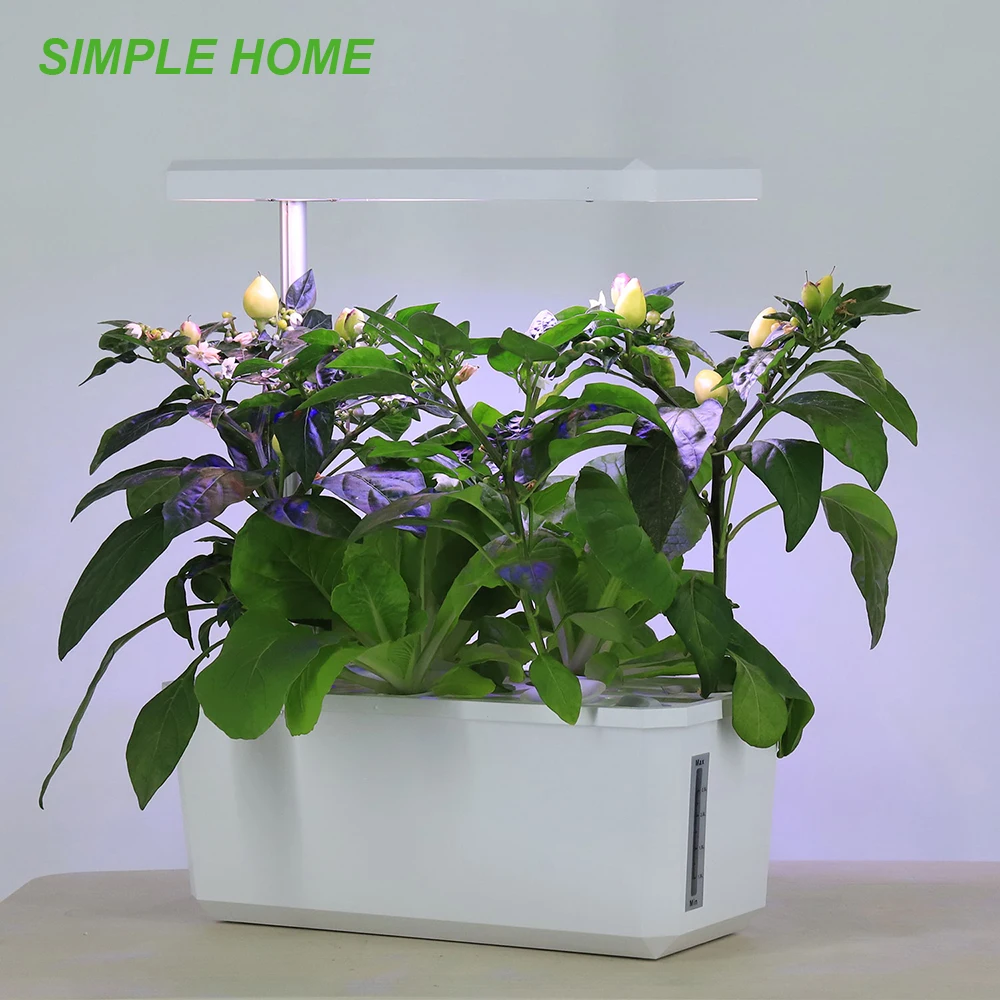 Indoor Hydroponics Growing System For Grow Seedlings With Full Spectrum Led Light Non-toxic Soilless Smart Planting