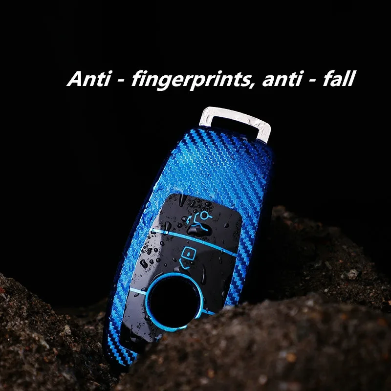 Carbon Fiber Car Key Fob Cover - Premium TPU Protection