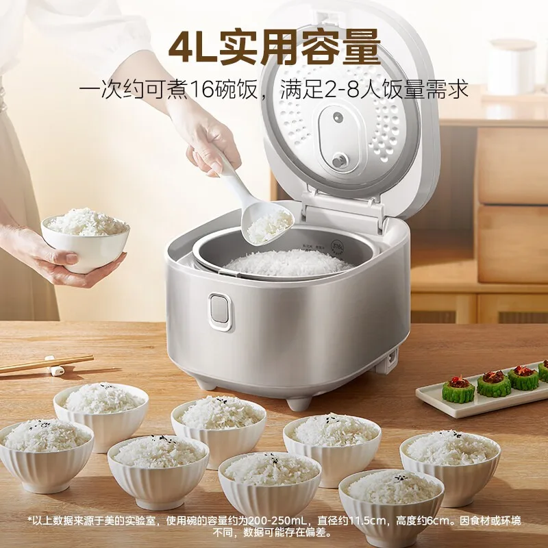 Midea 4L Electric Rice Cooker, 316L Stainless Steel Inner