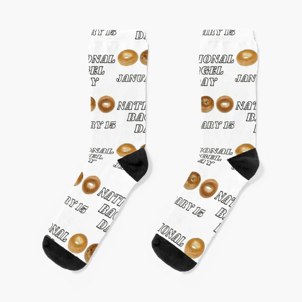 

National Bagel Day January 15 #NationalBagelDay Socks Funny Socks Men