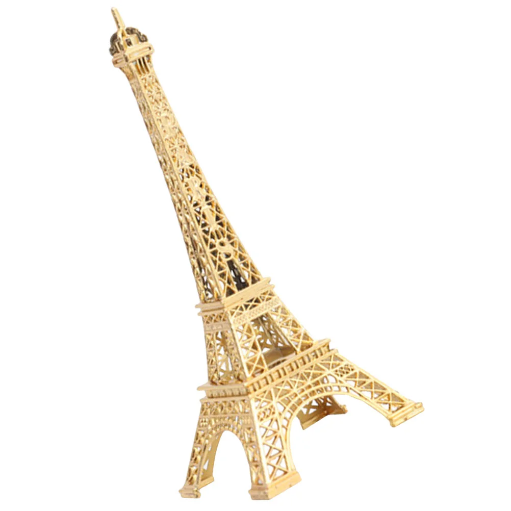

Tower Model Vintage Decor Ornament Home Decoration Wrought Iron Figurine Travel