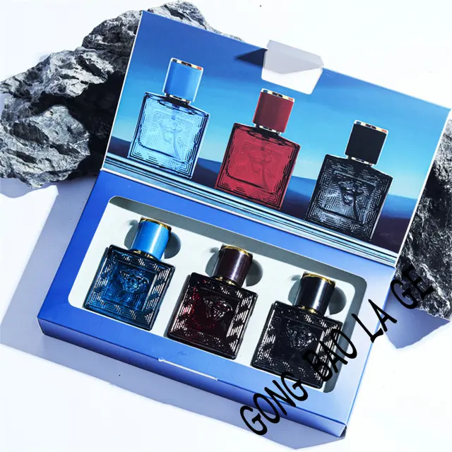 Brand 90ml Men Perfume Gift Box 3pcs Set Charming Man Colognes Lasting Fragrance Attracting Women Perfumes Hombres Originales - Image 4