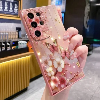 Butterfly Floral Design Phone Case for Samsung Galaxy A56 A16 A15 A35 A55 A34 A54 A33 A53 A32 S25 S23 Ultra S22 Plus S24FE Cover 2