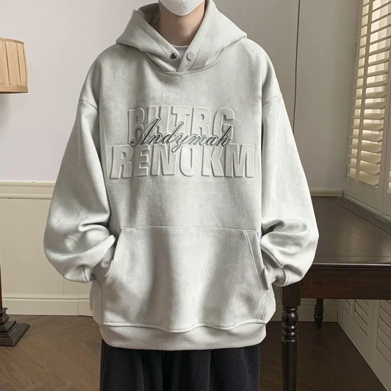 Korean Zip Hoodie Vintage Kawaii Clothes Foamed English Sweatshirts Kpop Outer Banks Clothing Stitch Sweatshirt Hooded Shirt