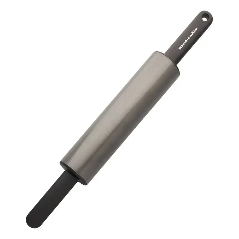 

Nonstick Rolling Pin in Black, Offset Handles, Hand Wash