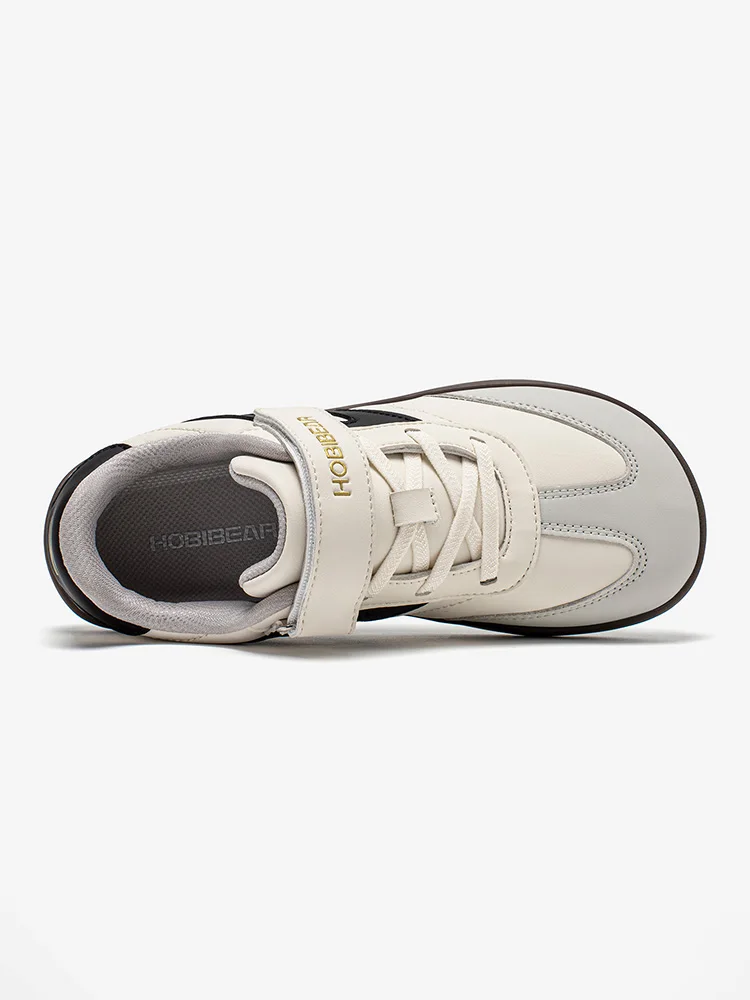 HOBIBEAR Barfußschuh für große Kinder, breiter Zehenbereich, Hakenschlaufen-Sneaker, Kunstleder, rutschfest, Zero Drop, leichter Komfortschuh – Detail 9