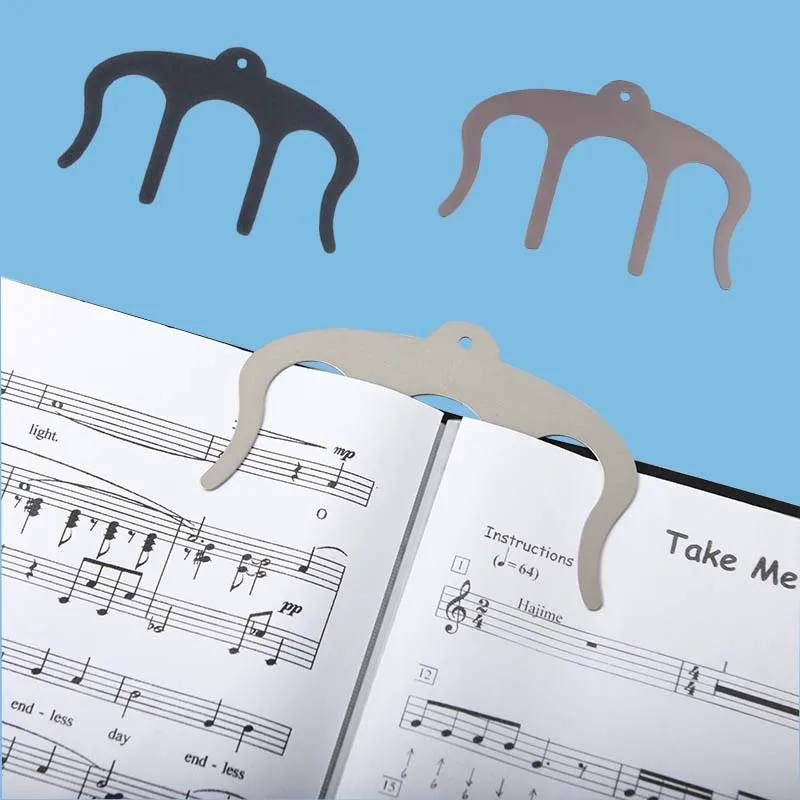 크리 에이 티브 M 타입 북마크 학생 피아노 음악 도서 클립 페이지 홀더 학교 사무실 독서 귀여운 용품 한국어 카와이 편지지