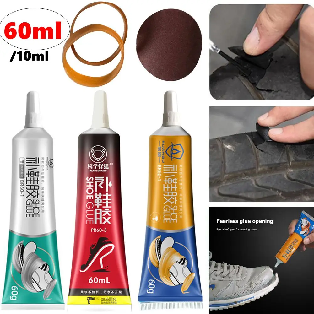 60/10ml starker Schuh reparatur kleber universeller wasserdichter schnell trocknender Kleber Schuhmacher spezieller Leders chuh reparatur kleber