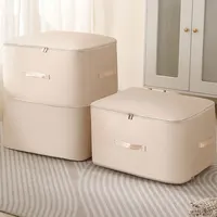 Foldable Storage Bags Quilt Clothes Organizer Bag Space Saving Bedding Storage Box Clothing Bags for Comforter Blankets Pillows 2