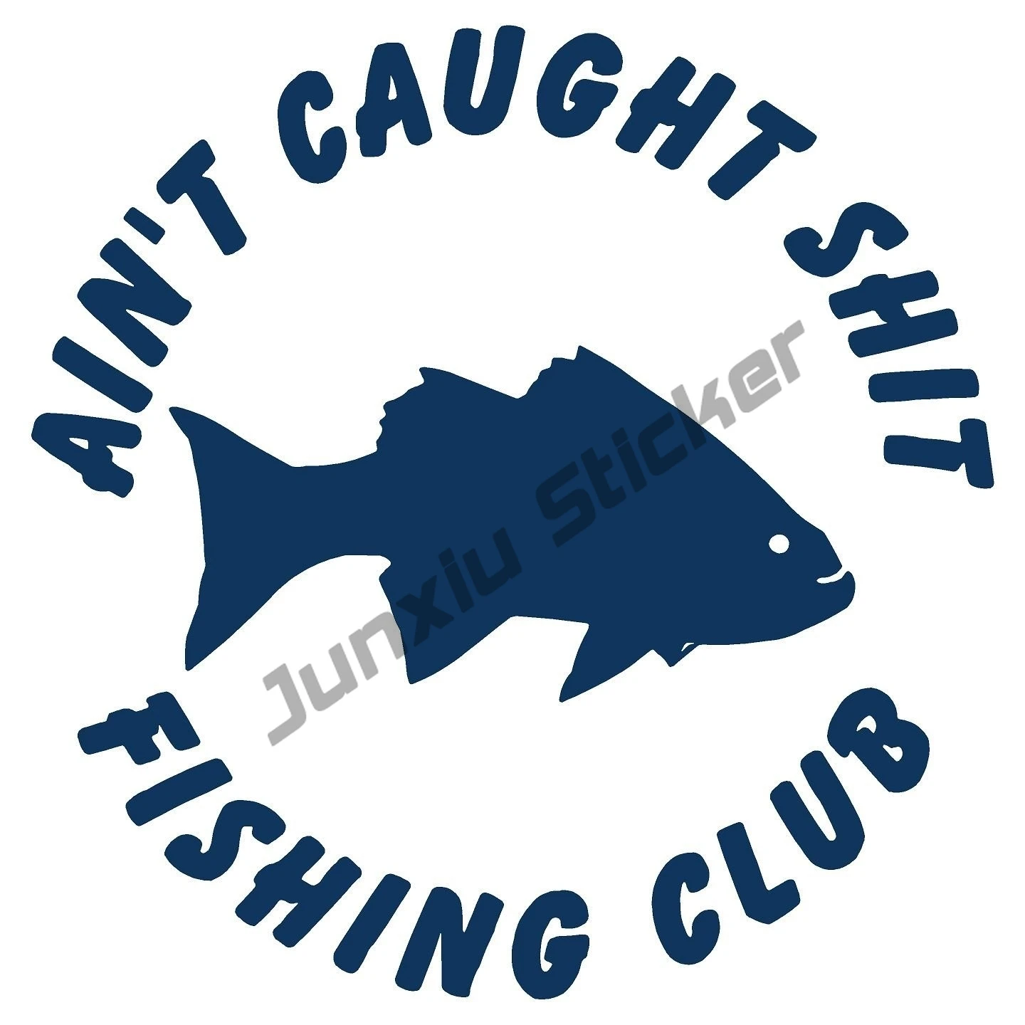 

Fishing Club Fish Funny Car Boat Decal Vinyl Sticker Hunting Fishing IPad Window, Die Cut Vinyl Decal for Windows Cars Decor