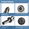 4Pcs/Set Taper Reamers 3/8" 1/2" 5/8" 3/4" M2 HSS Chucking Reamers Taper Bridge Reamer 5 Spiral Flutes Bridge Steel Reamers 3