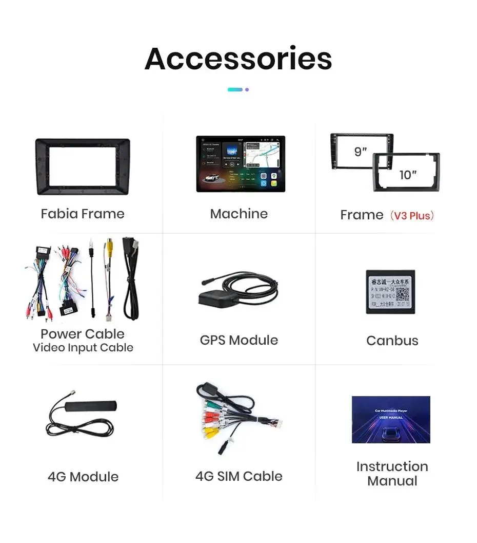 Junsun v3 plus 2k kabelloses carplay android auto auto intelligente systeme für skoda fabia 2 2007-2014 autoradio – Detail 24